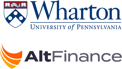 Logos of Wharton, University of Pennsylvania, and AltFinance.